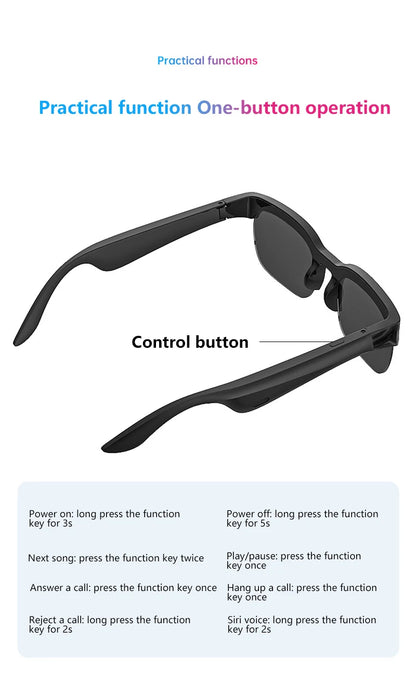 Bluetooth Smart Glasses | Audio &amp; AI Translation Options