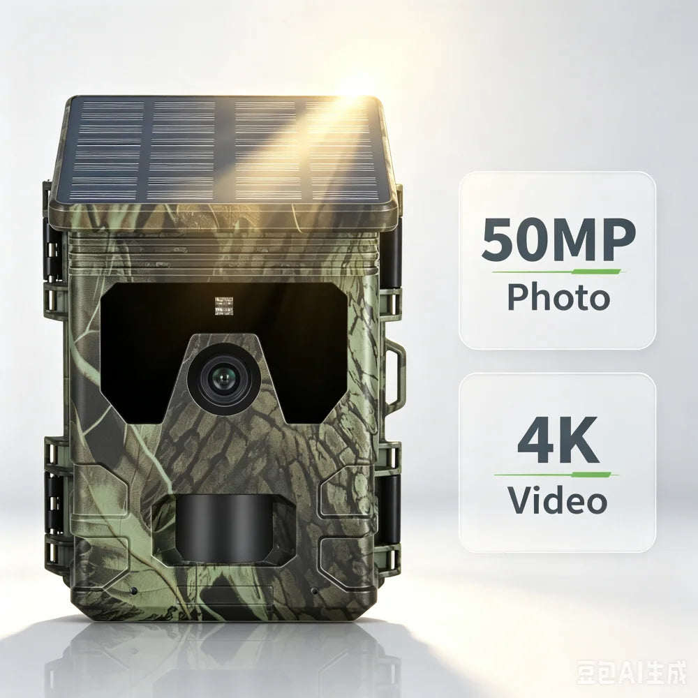 Solar Trail Camera | Motion-Activated Wildlife &amp; Night Vision