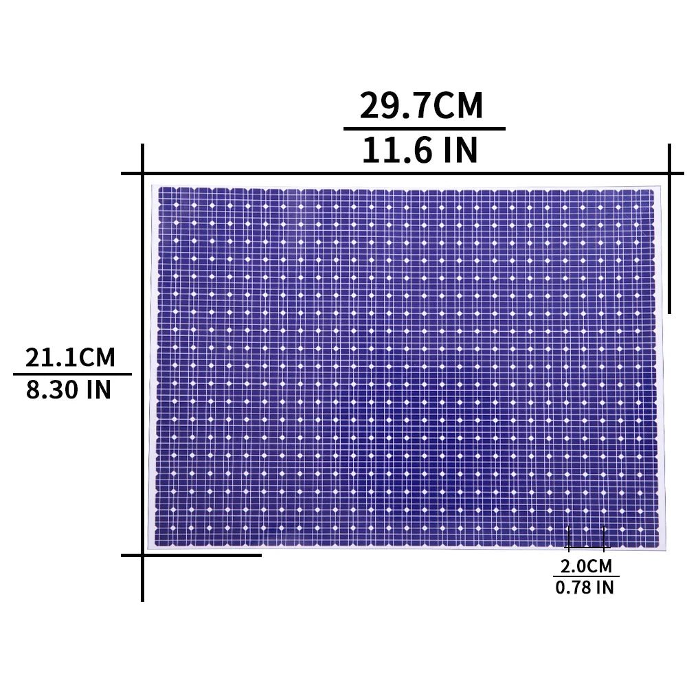A4 Size Blue Photovoltaic Board Stickers diy Solar Panel – SunTweet
