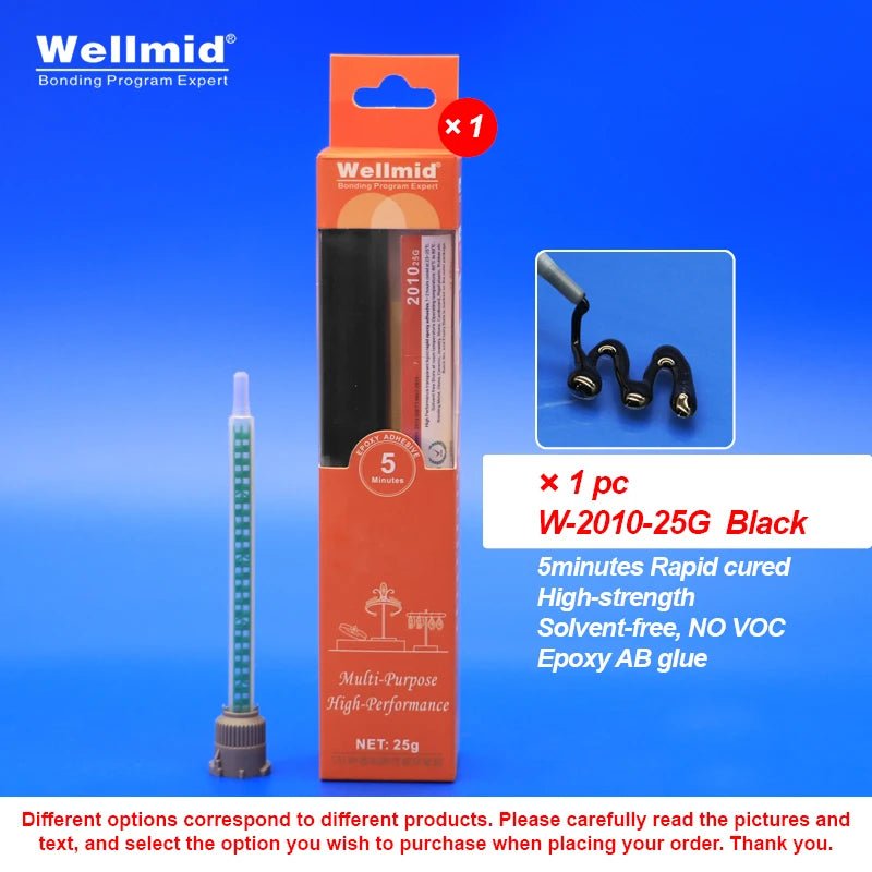 Black 2-Part Epoxy Adhesive for Solar &amp; Metal Repairs, 25 g - SunTweet