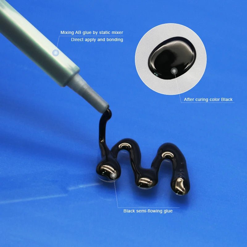 Black 2-Part Epoxy Adhesive for Solar &amp; Metal Repairs, 25 g - SunTweet