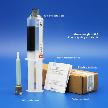 Black 2-Part Epoxy Adhesive for Solar &amp; Metal Repairs, 25 g - SunTweet