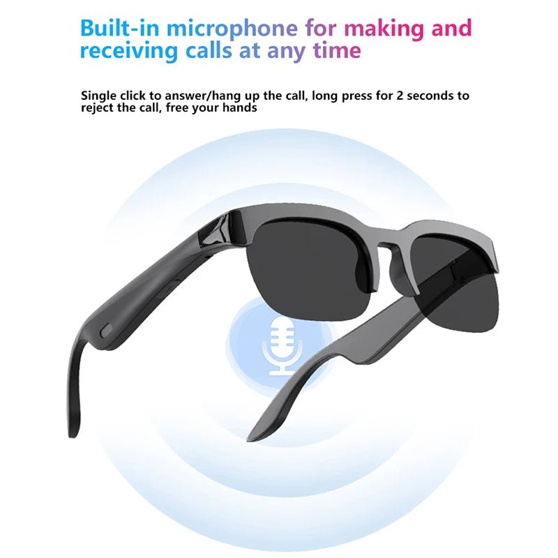 Bluetooth Smart Glasses | Audio &amp; AI Translation Options - SunTweet