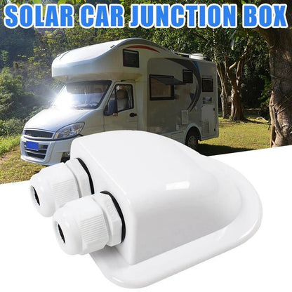 Double Solar Cable Entry Gland Box, Waterproof ABS Roof Mount - SunTweet