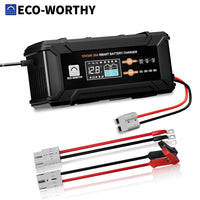 ECO-WORTHY 12V/24V Smart Battery Charger, 5A–20A - SunTweet