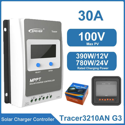EPEVER Tracer3210AN G3 30A MPPT Solar Charge Controller - SunTweet