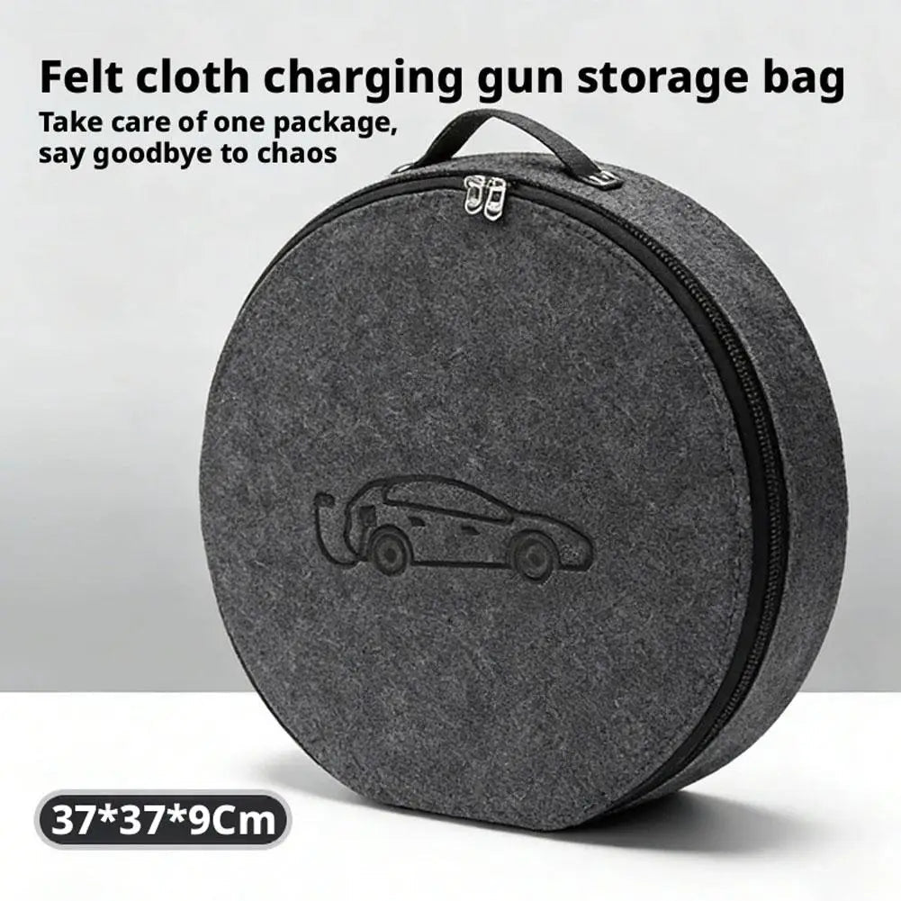 EV Charging Cable Storage Bag – Square &amp; Round - SunTweet
