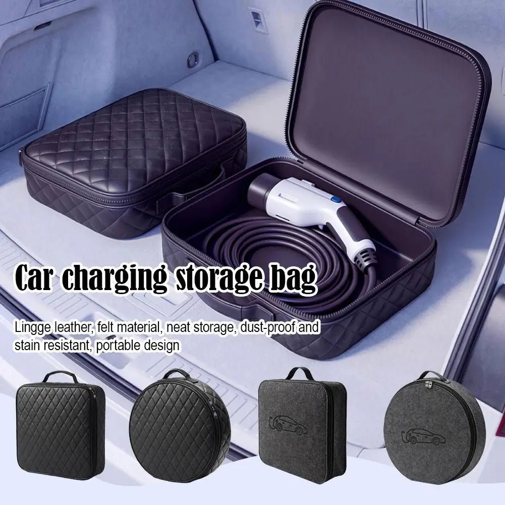EV Charging Cable Storage Bag – Square &amp; Round - SunTweet