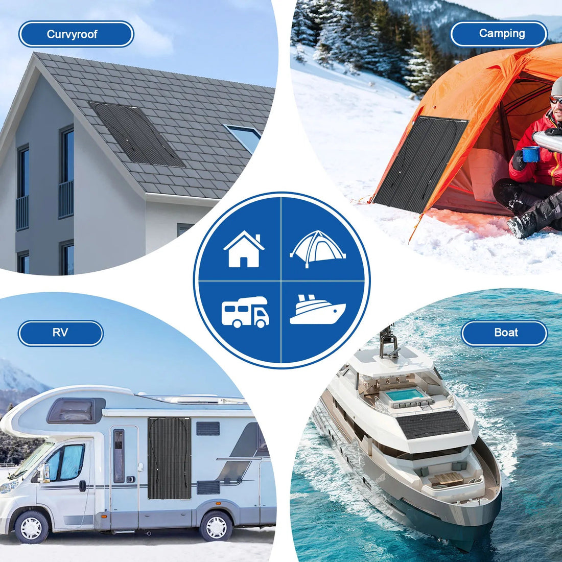 Foldable Solar Panel with 12V Controller - SunTweet