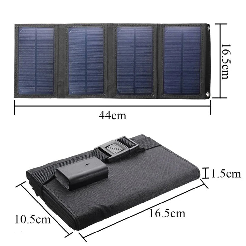 Foldable USB Solar Charger for Camping &amp; Hiking - SunTweet