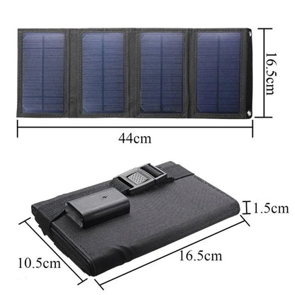 Foldable USB Solar Charger for Camping &amp; Hiking - SunTweet