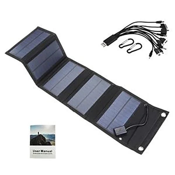 Foldable USB Solar Charger for Camping &amp; Hiking - SunTweet