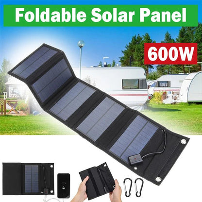 Foldable USB Solar Charger for Camping &amp; Hiking - SunTweet