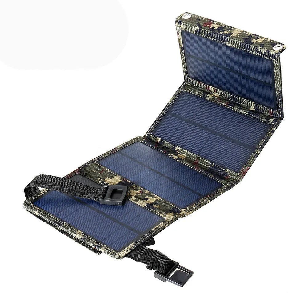 Foldable USB Solar Charger for Camping &amp; Hiking - SunTweet