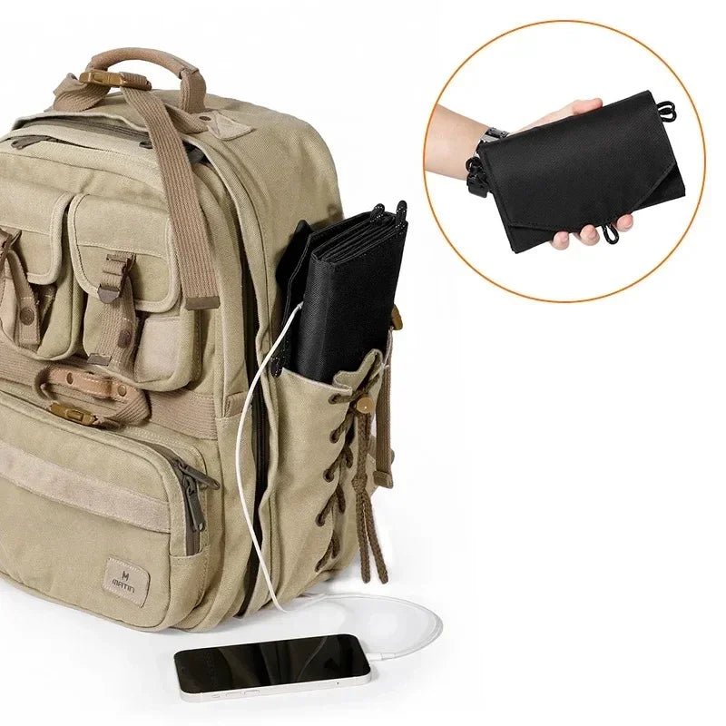 Foldable USB Solar Charger for Camping &amp; Hiking - SunTweet
