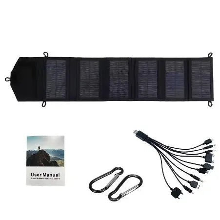 Foldable USB Solar Charger for Camping &amp; Hiking - SunTweet