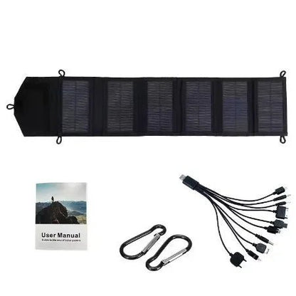 Foldable USB Solar Charger for Camping &amp; Hiking - SunTweet