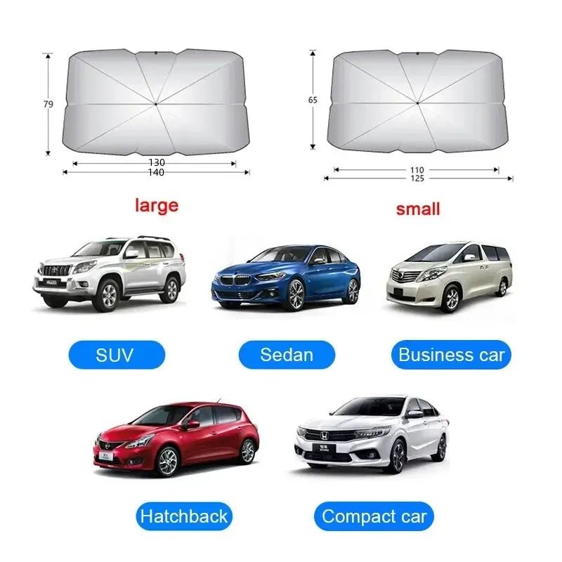 Foldable Windshield Sunshade Umbrella – Large &amp; Small - SunTweet