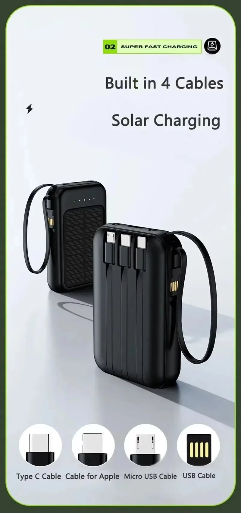 Lenovo Solar Power Bank 50,000mAh - SunTweet