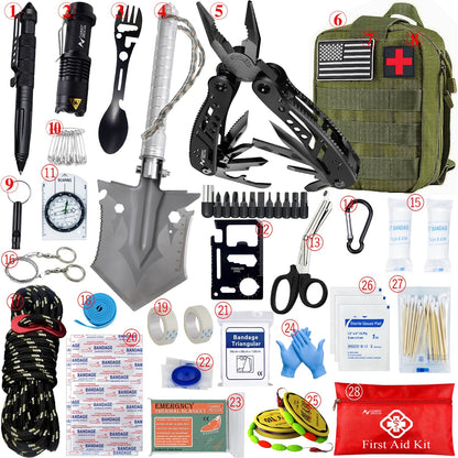 Outdoor Emergency &amp; First Aid Kit with MOLLE Bag - SunTweet