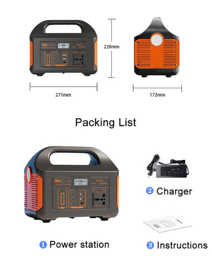 Portable Power Station Solar Generator for Camping - SunTweet