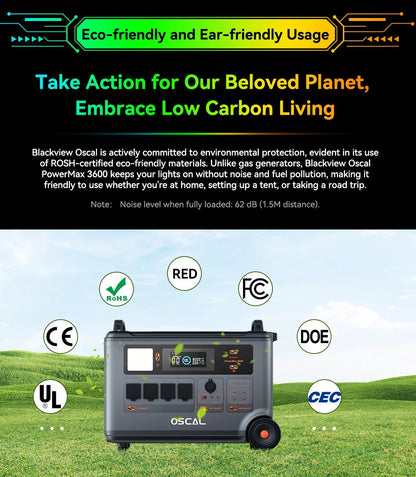PowerMax 3600 Portable Power Station | 3600Wh LFP Solar Generator with UPS - SunTweet