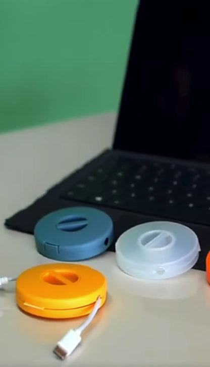 Charger Round Storage Cable Winder Retractable Cables