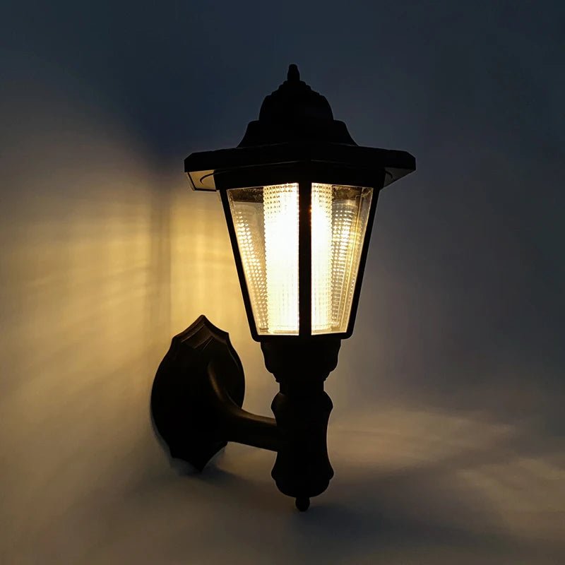 Retro Hexagonal Solar Wall Lamp - SunTweet