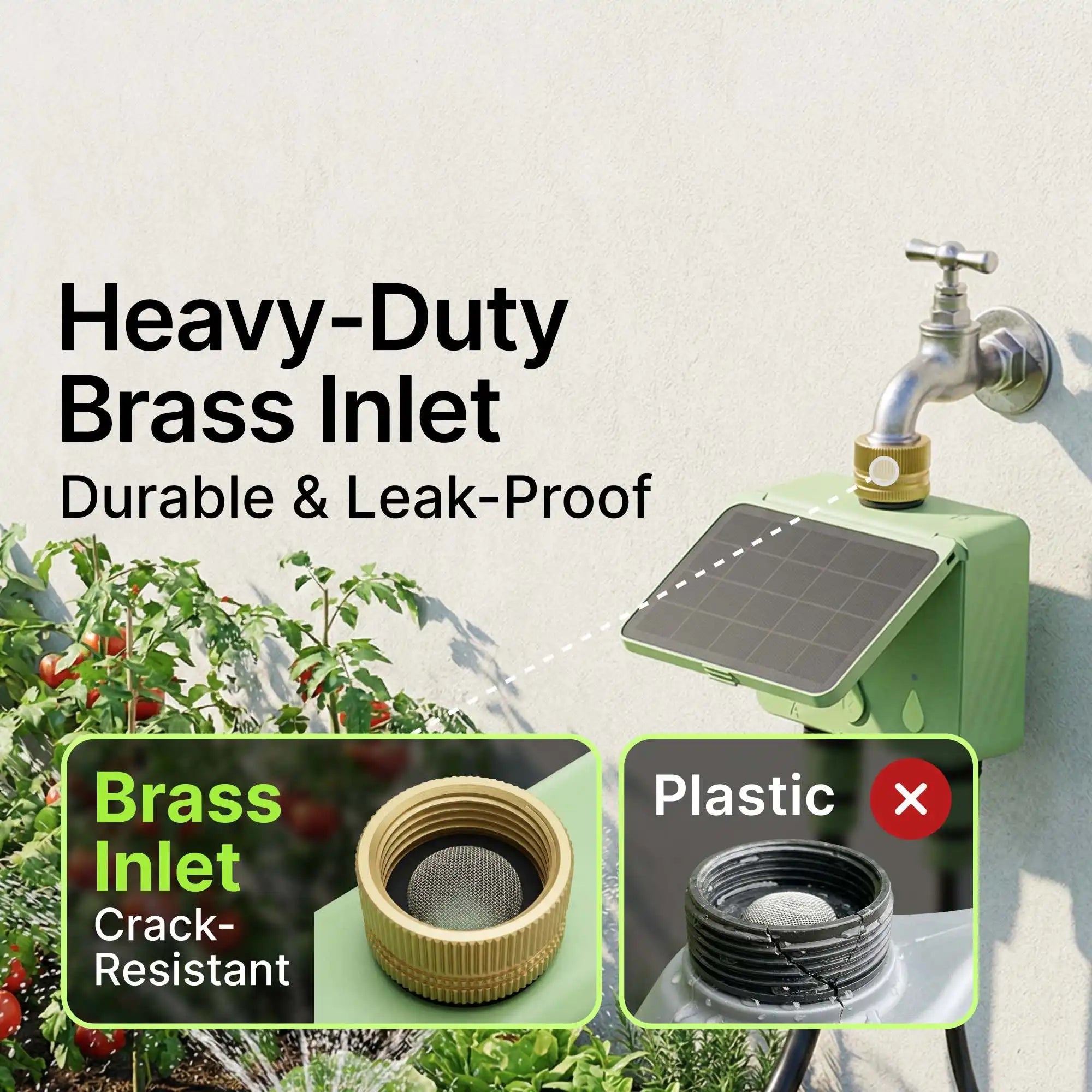 Smart WiFi Solar Sprinkler Timer | 2 - Zone Garden Irrigation Controller with Flow Detection - SunTweet