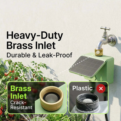 Smart WiFi Solar Sprinkler Timer | 2 - Zone Garden Irrigation Controller with Flow Detection - SunTweet