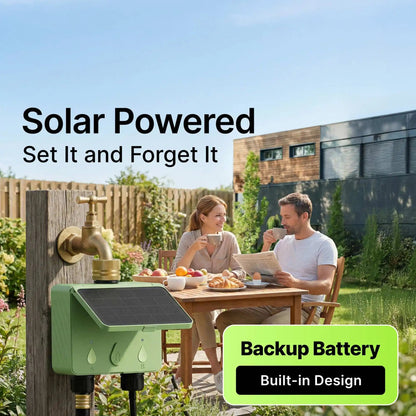 Smart WiFi Solar Sprinkler Timer | 2 - Zone Garden Irrigation Controller with Flow Detection - SunTweet