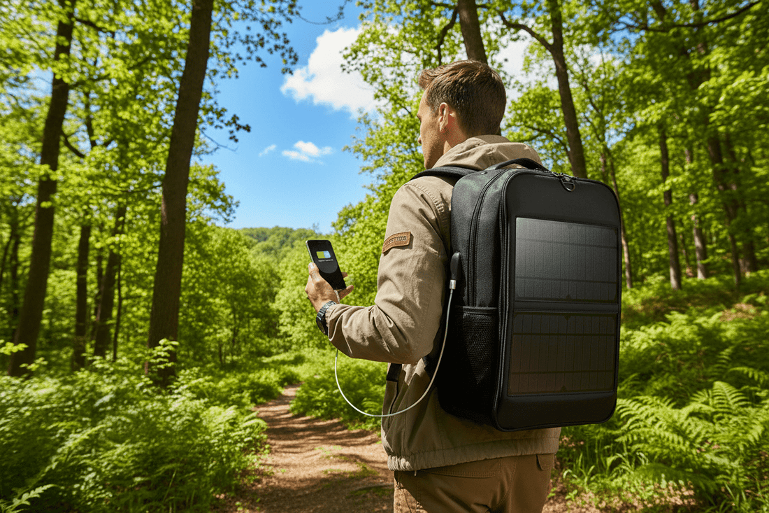 Solar Backpack 14W Solar Panel Powered Backpack Laptop Bag - SunTweet