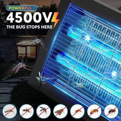 Solar Bug Zapper Outdoor | 4500V Electric Mosquito Zapper with Motion Sensor - SunTweet