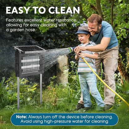 Solar Bug Zapper Outdoor | 4500V Electric Mosquito Zapper with Motion Sensor - SunTweet