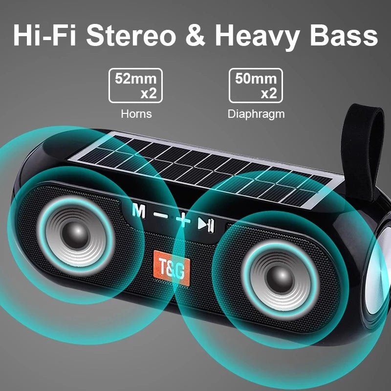 Solar FM Radio &amp; Bluetooth Speaker | Portable Outdoor Wireless Speaker with MP3 - SunTweet
