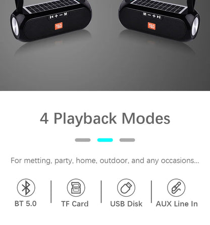 Solar FM Radio &amp; Bluetooth Speaker | Portable Outdoor Wireless Speaker with MP3 - SunTweet