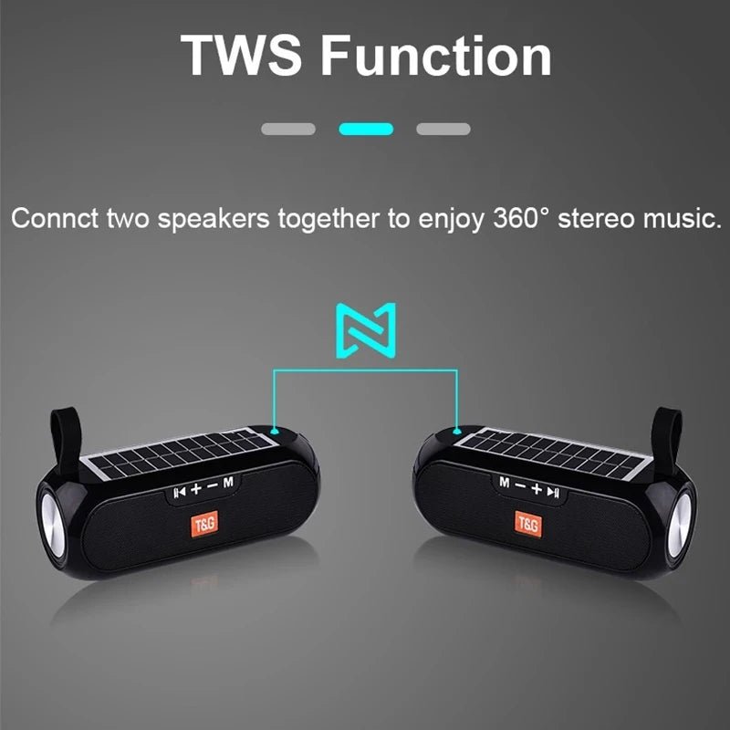 Solar FM Radio &amp; Bluetooth Speaker | Portable Outdoor Wireless Speaker with MP3 - SunTweet