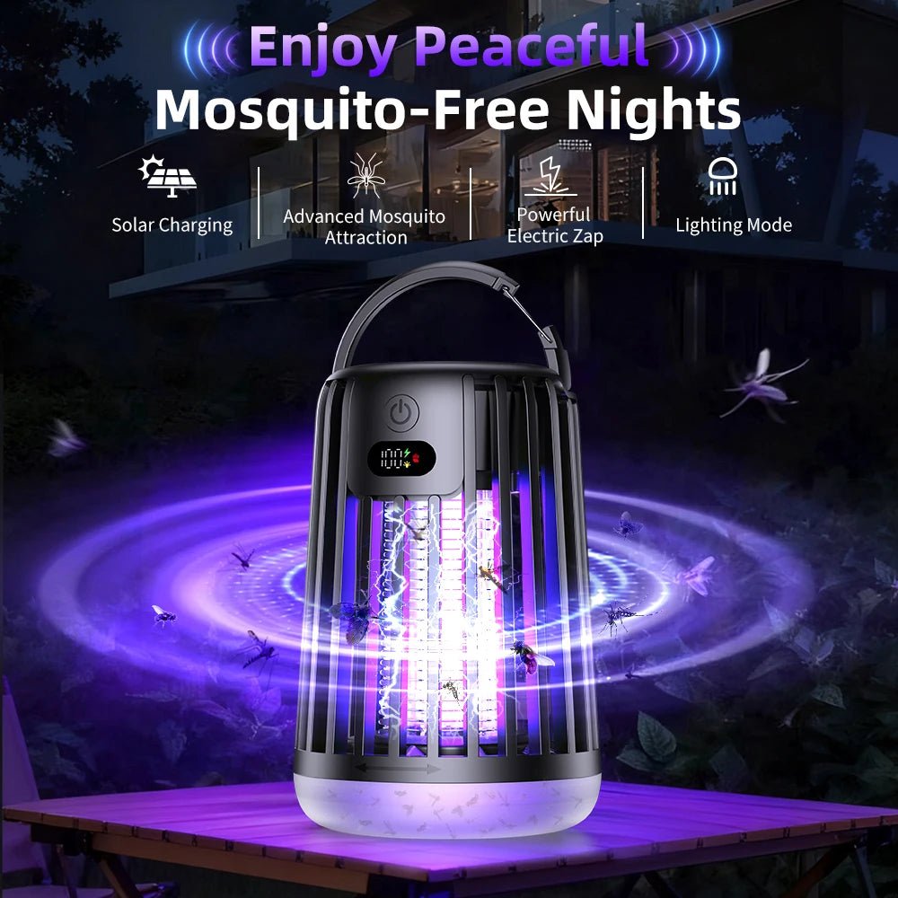 Solar Garden Fly Zapper | Mosquito Killer Lamp with Insect Trap - SunTweet