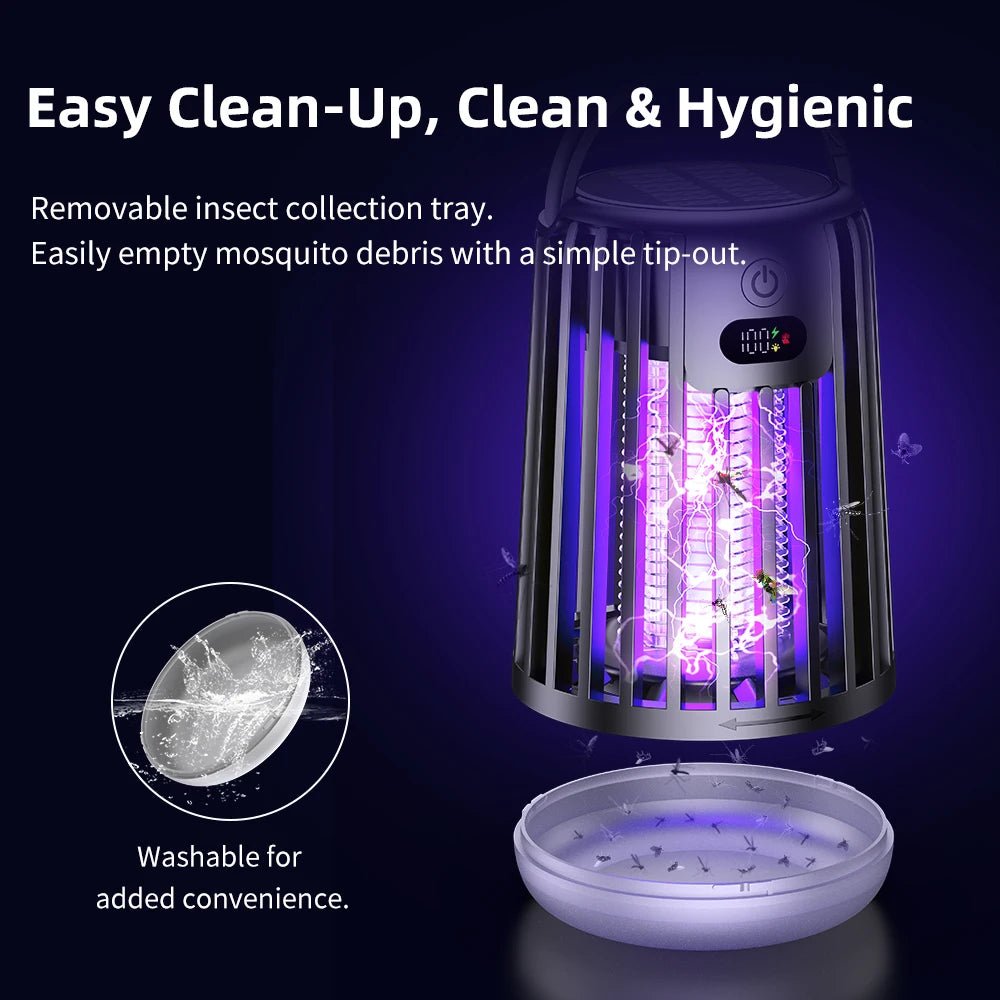Solar Garden Fly Zapper | Mosquito Killer Lamp with Insect Trap - SunTweet