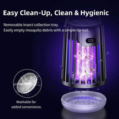 Solar Garden Fly Zapper | Mosquito Killer Lamp with Insect Trap - SunTweet