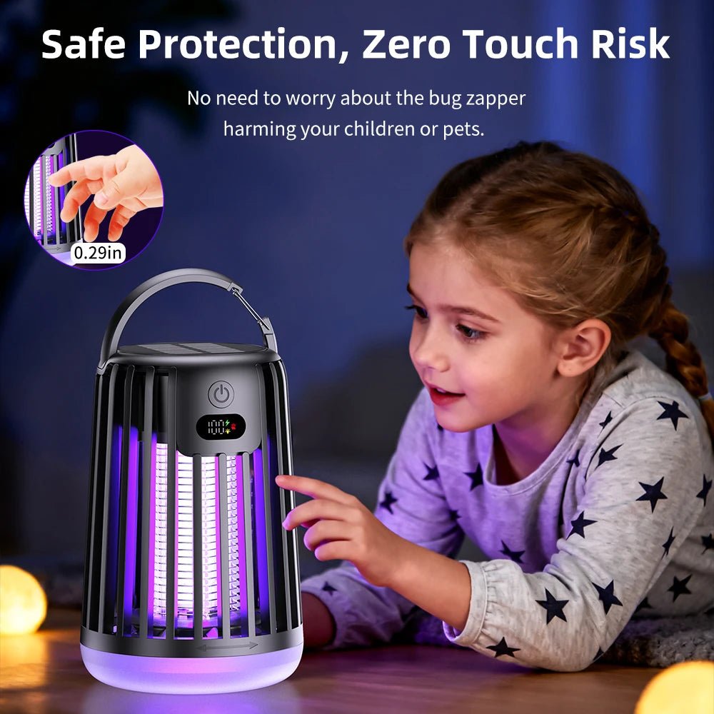 Solar Garden Fly Zapper | Mosquito Killer Lamp with Insect Trap - SunTweet