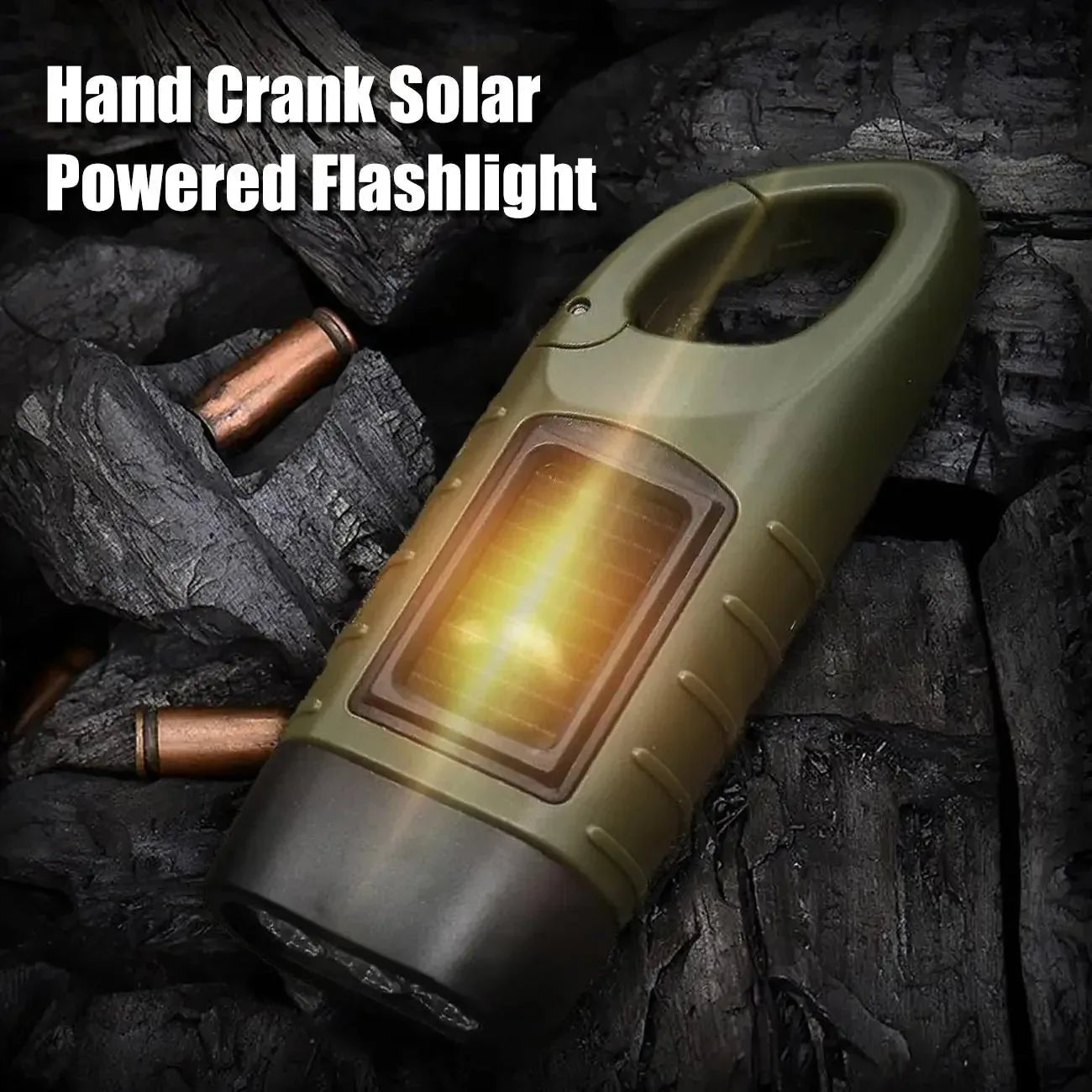 Solar Hand Crank LED Flashlight | Emergency Torch for Camping &amp; Outdoor - SunTweet