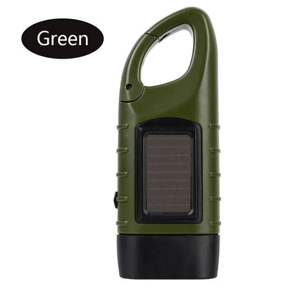 Solar Hand Crank LED Flashlight | Emergency Torch for Camping &amp; Outdoor - SunTweet