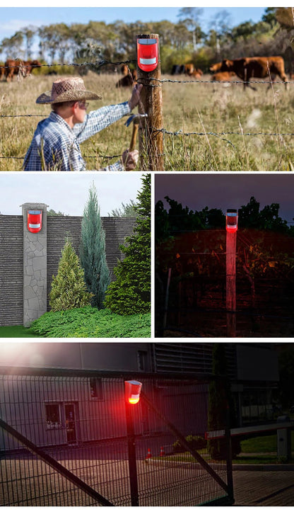 Solar Infrared Burglar Alarm | Outdoor Motion Sensor Strobe Siren Security System - SunTweet