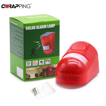 Solar Infrared Burglar Alarm | Outdoor Motion Sensor Strobe Siren Security System - SunTweet