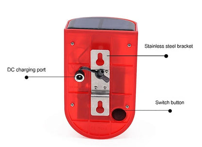 Solar Infrared Burglar Alarm | Outdoor Motion Sensor Strobe Siren Security System - SunTweet