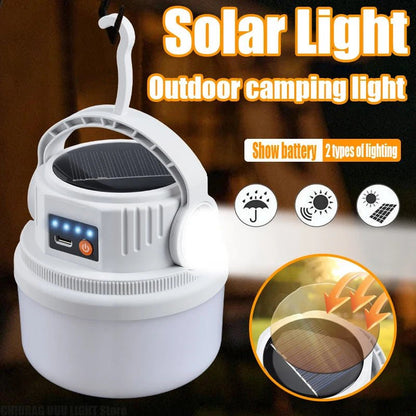 Solar LED Camping Lantern | Portable Hanging Bulb Light for Outdoor &amp; Emergency - SunTweet