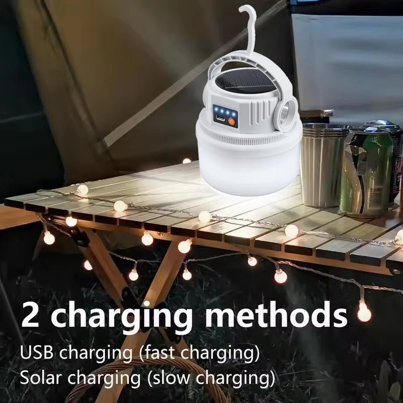 Solar LED Camping Lantern | Portable Hanging Bulb Light for Outdoor &amp; Emergency - SunTweet