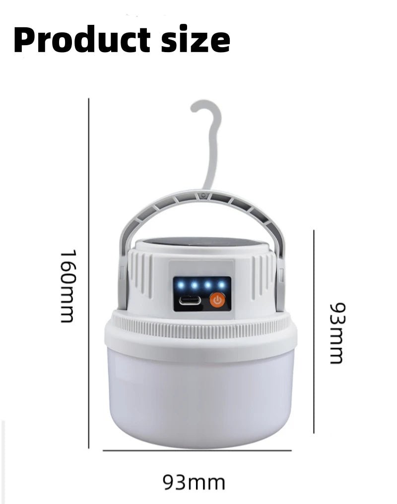 Solar LED Camping Lantern | Portable Hanging Bulb Light for Outdoor &amp; Emergency - SunTweet