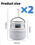 Solar LED Camping Lantern | Portable Hanging Bulb Light for Outdoor & Emergency - SunTweet
